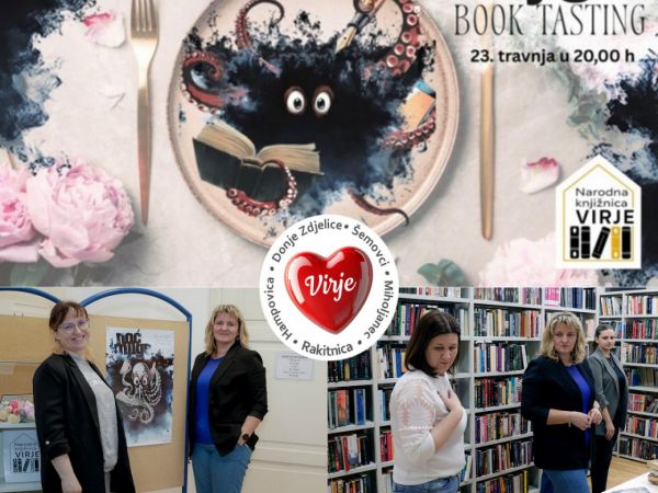 Noć knjige s dragim članovima čitateljskog kluba Narodne knjižnice Virje